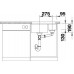BLANCO SUBLINE 340/160-U Unterbauspüle SILGRANIT PuraDur, InFino, felsgrau 523549