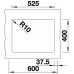 BLANCO SUBLINE 340/160-U Unterbauspüle SILGRANIT PuraDur, InFino, felsgrau 523549