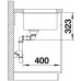 BLANCO Subline 350/350-U Unterbauspüle anthrazit ohne Zugknopf 523574