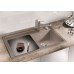 BLANCO ZENAR 45 S Silgranit PuraDur 2 Glasschneidbrett jasmin InFino Ablauf 523714