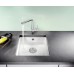 BLANCO SUBLINE 375 U Keramik PuraPlus magnolia glänzend InFino Ablauf 523727