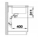 BLANCO SUBLINE 350/150-U Keramik PuraPlus basalt InFino Ablauf 523746