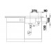 BLANCO SUBLINE 350/150-U Keramik PuraPlus basalt InFino Ablauf 523746