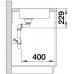 BLANCO Andano 180-IF Edelstahlspüle InFino Seidenglanz 522951