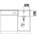 BLANCO Andano 400-U unterbauspüle InFino Seidenglanz ohne Zugknopf 522959