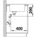 BLANCO Andano 500-IF Edelstahlspüle InFino Seidenglanz ohne Zugknopf 522965