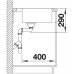 BLANCO Andano 500-IF / A Edelstahlspüle InFino Seidenglanz mit Zugknopf 522994