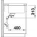 B-Ware BLANCO Subline 340/160-U Unterbauspüle SILGRANIT PuraDur, InFino, anthracit 523558