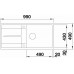 BLANCO METRA XL 6 S-F reversibel cafe 519157