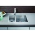 BLANCO Einbauspüle ZEROX 340/180-IF/N Edelstahl Steelart InFino Ablauf Becken links 521611
