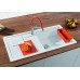 BLANCO Einbauspüle SITY XL 6 S Silgranit schwarz InFino mit Zubehör in orange 525967