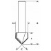 Bosch V-Nutfräser, 8 mm, D 31,8 mm, L 19 mm, G 51 mm, 90°