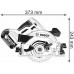 BOSCH GKS 18V-57 G Akku-Kreissäge, mit 18V, 2x 4,0Ah 06016A2106
