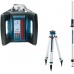 BOSCH GRL 500 H Rotationslaser selbstnivellierend, roter 360 Grad Laser, Koffer, Stativ,