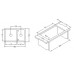ALVEUS Algranitspüle CUBO 50 beige 1067422