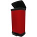 CURVER DECO BIN 50L Rechteckiger Treteimer 39 x 29 x 73 cm rot 02162-931