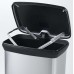 B-Ware CURVER Abfallbehälter Deco B Metallics mit Pedal, 50 L, silber, Kratzer am Deckel