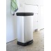 CURVER DECO BIN 50L Treteimer 39 x 29 x 73 cm silber 02162-582