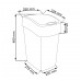 CURVER Papierkorb Deco Flip bin PARIS , 39 x 32 x 25 cm, 25 l,ohne Schwingdeckel