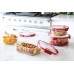 CURVER SMART COOK 0,7L Glasbehälter 15 x 15 x 7 cm transparent/rot 00115-472