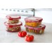 CURVER SMART COOK 0,7L Glasbehälter 15 x 15 x 7 cm transparent/rot 00115-472
