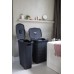 CURVER STYLE 40L Wäschesammler 44,8 x 61,5 x 26,5 cm, dunkelgrau 00709-308