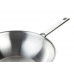 Runder Asia Wok O 30cm aus Edelstahl antihaft mit hohem Rand, Induktion geeignet