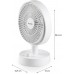 DOMO Tisch-USB-Akku-Ventilator mit Oszillation DO8151