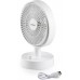DOMO Tisch-USB-Akku-Ventilator mit Oszillation DO8151
