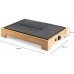 DOMO Bamboo Style Elektrischer Tischgrill Plancha (42x28cm/1800W) DO9271G