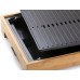 DOMO Bamboo Style Elektrischer Tischgrill Plancha (42x28cm/1800W) DO9271G