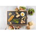 DOMO Bamboo Style Elektrischer Tischgrill Plancha (42x28cm/1800W) DO9271G