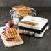 DOMO Waffeleisen 4x7 mit Thermostat und Timer, (1520 W), weiß DO9280W