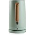DOMO WOOD YOU Wasserkocher (1,7l/2200W), Edelstahl, grün DO9282WK