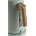 DOMO WOOD YOU Wasserkocher (1,7l/2200W), Edelstahl, grün DO9282WK