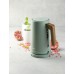 DOMO WOOD YOU Wasserkocher (1,7l/2200W), Edelstahl, grün DO9282WK