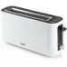 DOMO Toaster stufenloser Temperaturregler 980W, Cool-TouchGehäuse, Weiß DO962T