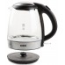 DOMO Wasserkocher schnurlos 1,2l, 2200W, Schwarz/Silber DO9218WK