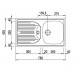 Ausverkauf Franke Eurostar ETN 614 3 1/2“780x450Edelstahl Einbauspüle101.0058.087 Beschäd.