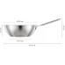 Fiskars All Steel Pure Wok-Pfanne, 28 cm 1065629