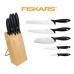 Fiskars Essential 6-tlg. Messerblock 1023782