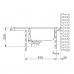 Franke Orion OID 611-62, 620x500 mm, Spüle tectonite, cremig 114.0395.155