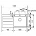 Franke Mythos Fusion MTF 611-100 Fragranit Einbauspüle rechts, glacier 114.0157.003