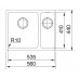 Franke Sirius SID 160/2, 560x440 mm, Küchenspüle, Tectonite coffee 125.0363.806