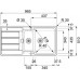 B-Ware!Franke Hydros HDX 654 R, 965x510 mm, 101.0320.862- Loch für Armatur + Ecke gebogen!