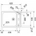 Franke Argos AGX 610 G Edelestahlspüle 625 x 510 mm 101.0380.402