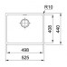 Franke Sirius SID 110-50, 440x525 mm, 125.0331.034