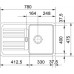 Franke SET G18 Fragranit Einbauspüle EFG 614-78 steingrau + Küchenarmatur FC 9541.084