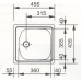 Franke Eurostar ETL 610i 455x435 mm Edelstahlspüle, Leinen Struktur 101.0067.345