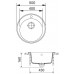 Franke RID 610 500 mm Tectonitspüle schwarz